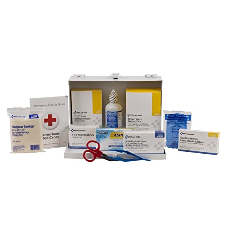 First Aid Only 25-Person First Aid Kit | Weatherproof Steel Case
