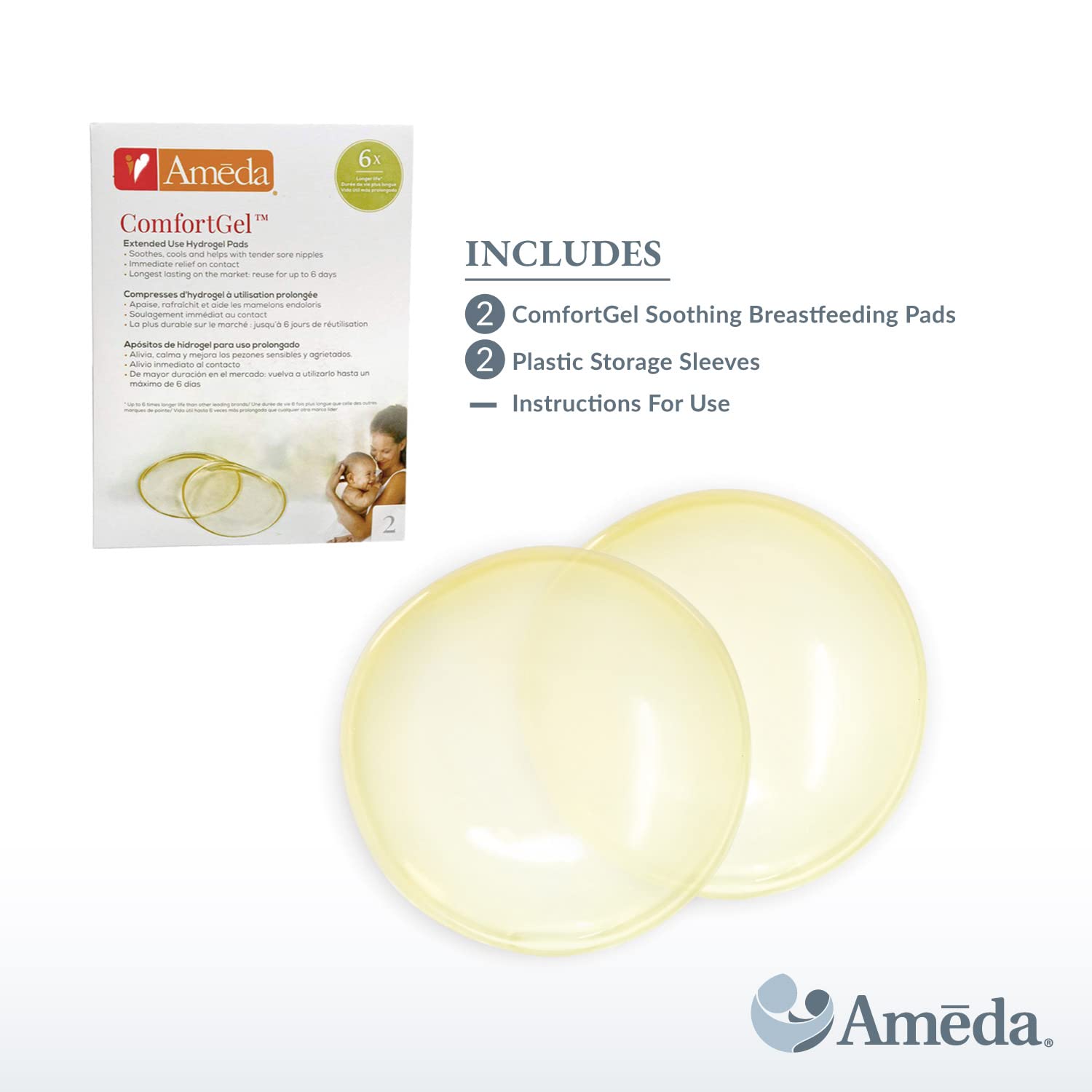 Tender Care Hydrogel Pads, Breast care, Hospital use