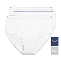 Care Active Men's Reusable Incontinence Brief (3-Pack Assorted Colors)