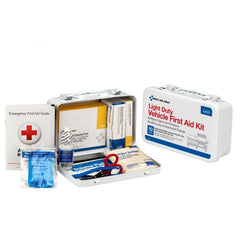 First Aid Only 10 Person Vehicle First Aid Kit, Weatherproof Steel Case