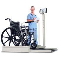 Detecto 6495 Stationary Heavy-Duty Wheelchair Scale