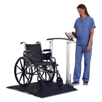 Detecto 6560 Portable Wheelchair Scale with Handrail