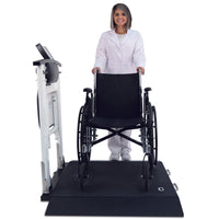 Detecto 6570 Portable Wheelchair Scale with Handrail and Seat