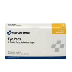 First Aid Only Sterile Eye Pads with Adhesive Strips, 4 Per Box