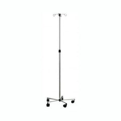 Graham Field Lumex Stainless Steel Deluxe 4-Hook IV Stand
