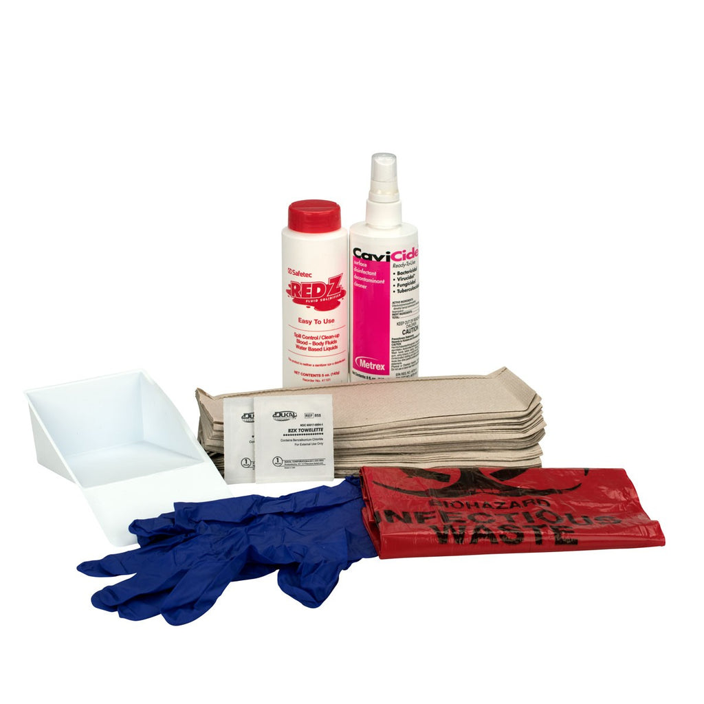 First Aid Only Blood Borne Pathogen Personal Protection and Cleanup Kit
