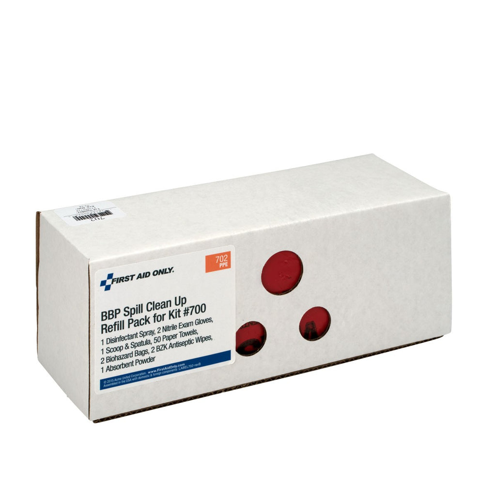 First Aid Only Blood Borne Pathogen Personal Protection and Cleanup Kit