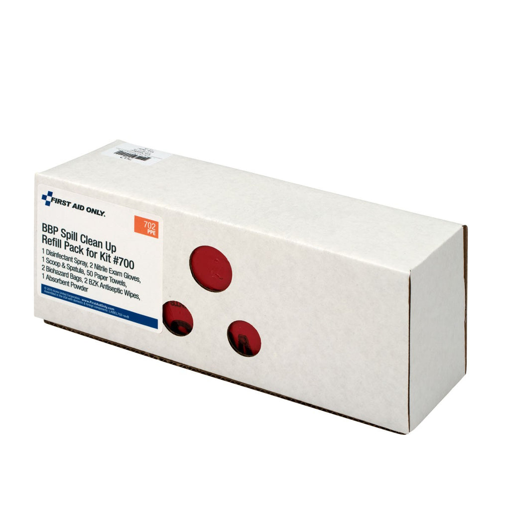 First Aid Only Blood Borne Pathogen Personal Protection and Cleanup Kit