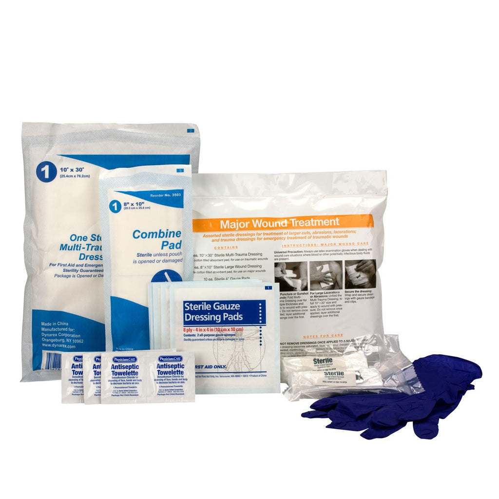 First Aid Only 22 Piece First Aid Triage Pack for Major Wound Treatment