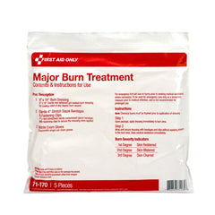 First Aid Only 5 Piece First Aid Triage WaterJel Severe Burn Treatment Pack, First Aid Triage Pack - Severe Burn Treatment