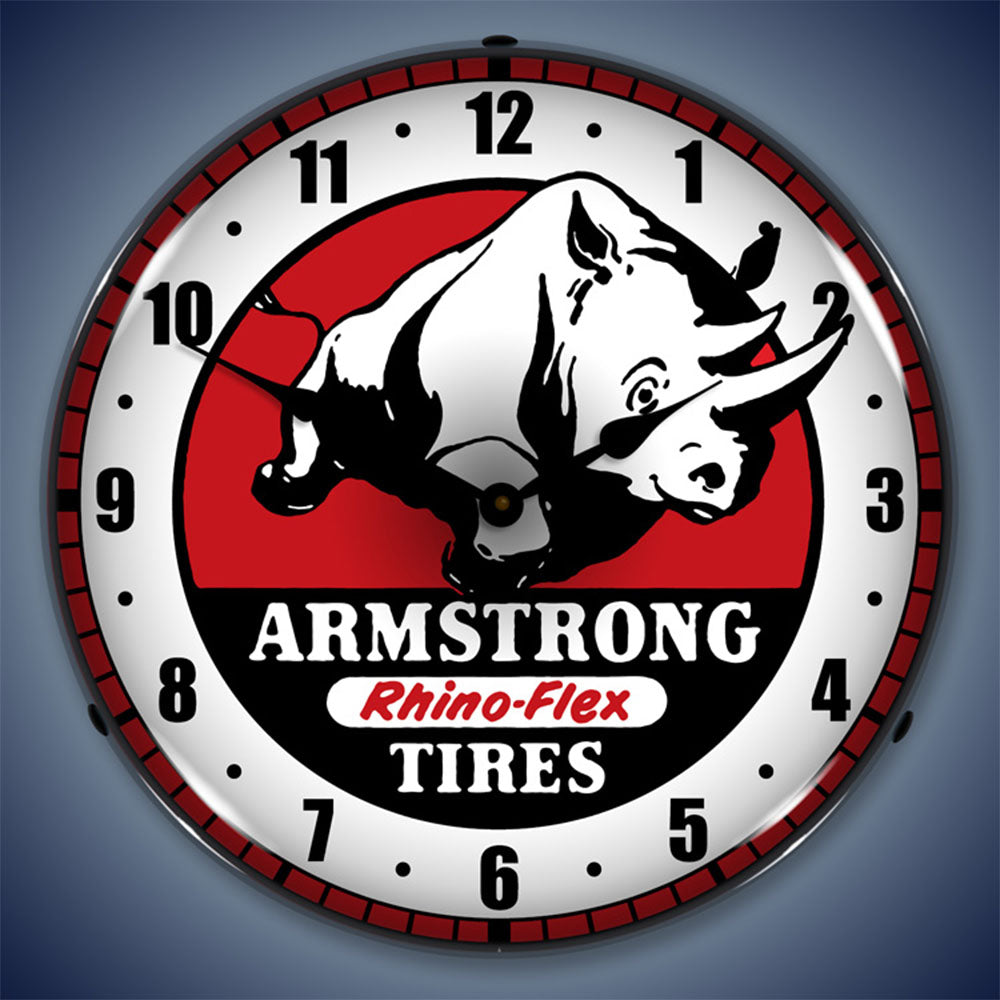 Armstrong Rhino-Flex Tires 14" LED Wall Clock