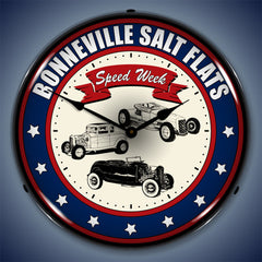 Bonneville Salt Flats Speed Week 14" LED Wall Clock