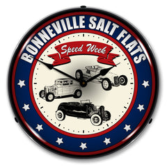 Bonneville Salt Flats Speed Week 14" LED Wall Clock