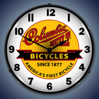 Columbia Bicycles "America's First Bicycle" 14" LED Wall Clock