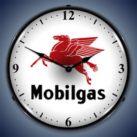 Mobilgas Logo 14" LED Wall Clock