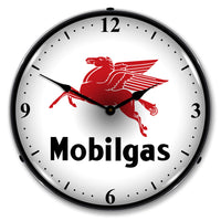 Mobilgas Logo 14" LED Wall Clock