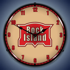 Rock Island Railroad 14" LED Wall Clock