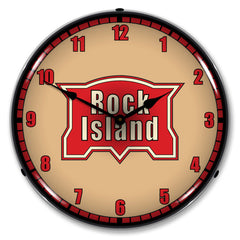 Rock Island Railroad 14" LED Wall Clock
