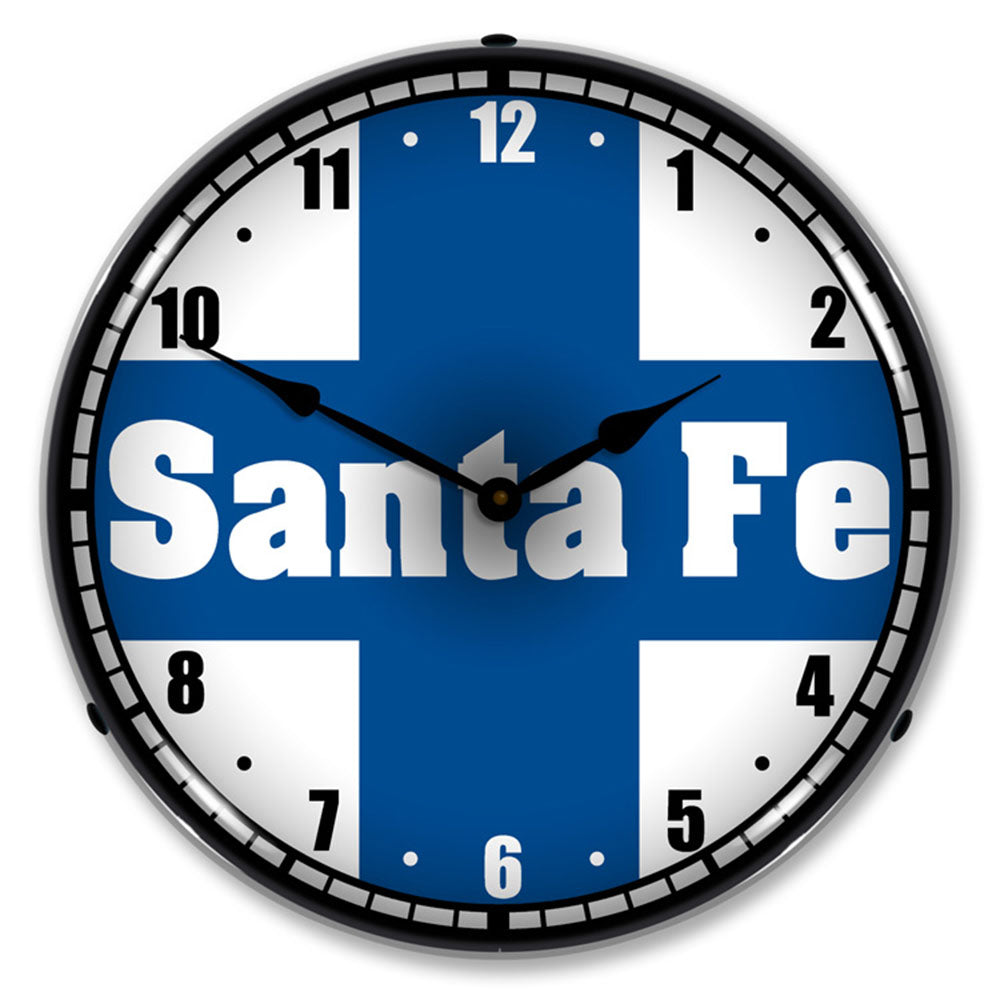 Santa Fe Railroad 14" LED Wall Clock