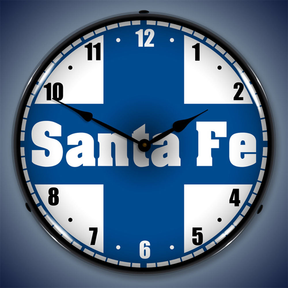 Santa Fe Railroad 14" LED Wall Clock