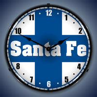 Santa Fe Railroad 14" LED Wall Clock
