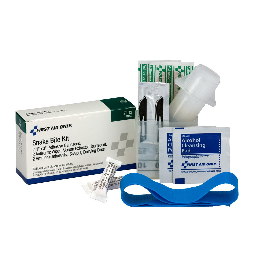 First Aid Only Snake Bite First Aid Kit | 10-Piece Emergency Envenomation Module