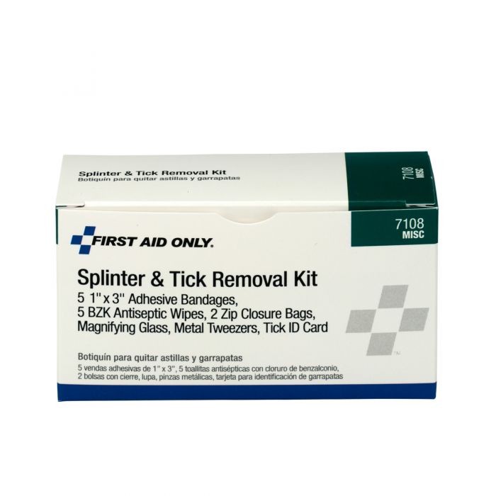 First Aid Only Portable Splinter and Tick Removal Kit | Specialized Extraction and Infection Control
