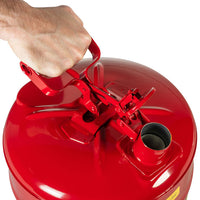 Justrite 5 Gallon Steel Safety Can For Flammables, Type I, Flame Arrester
