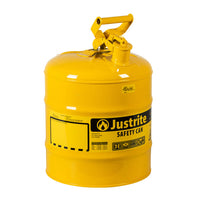 Justrite Type I Steel Safety Can For Diesel, 5 Gallon