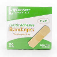 1" x 3" Plastic Adhesive Bandages (10-Box)