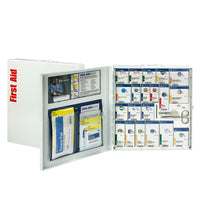 First Aid Only 50 Person Large Metal Smart Compliance First Aid Cabinet With Medication