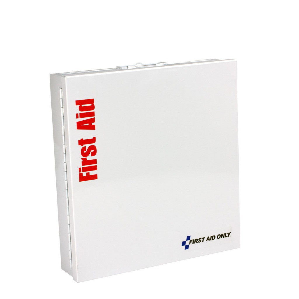 First Aid Only 50-Person Large Metal SmartCompliance Food Service Cabinet | Custom Logo & Medication-Free