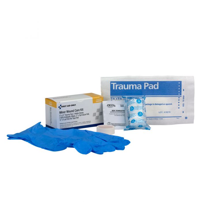 First Aid Only 3-900 Minor Wound Care Kit Unit Box | 15-Piece Kit