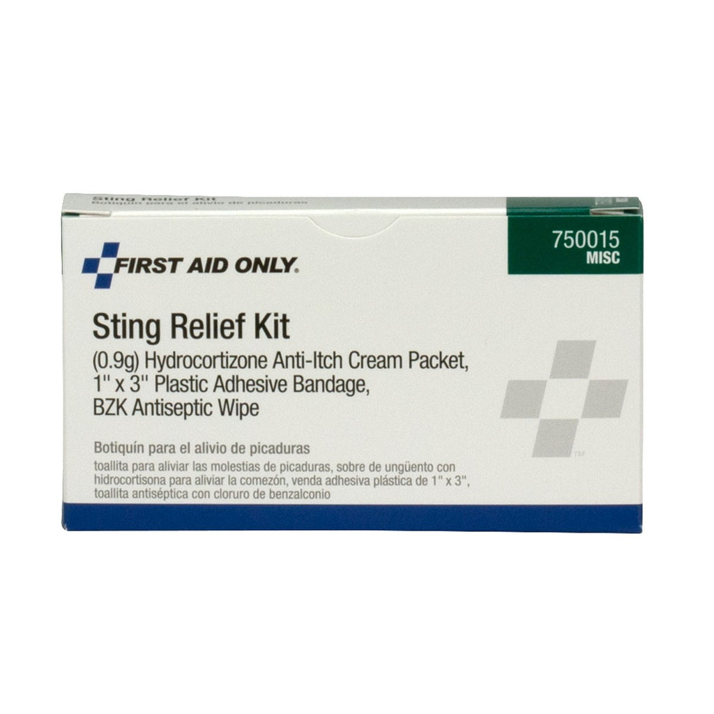 First Aid Only Sting Relief Kit, Unitized Box for Industrial First Aid Stations