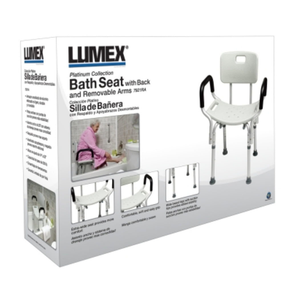 Graham-Field Platinum Collection Bath Seat with Arms – Safe & Secure Independent Showering