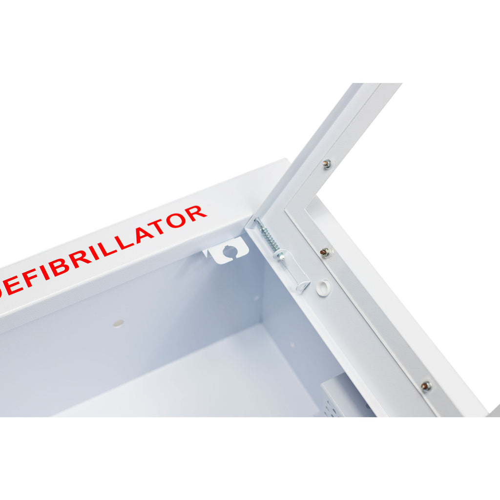 Cubix Safety Semi-Recessed Compact AED Cabinet – Low-Profile Institutional AED Storage