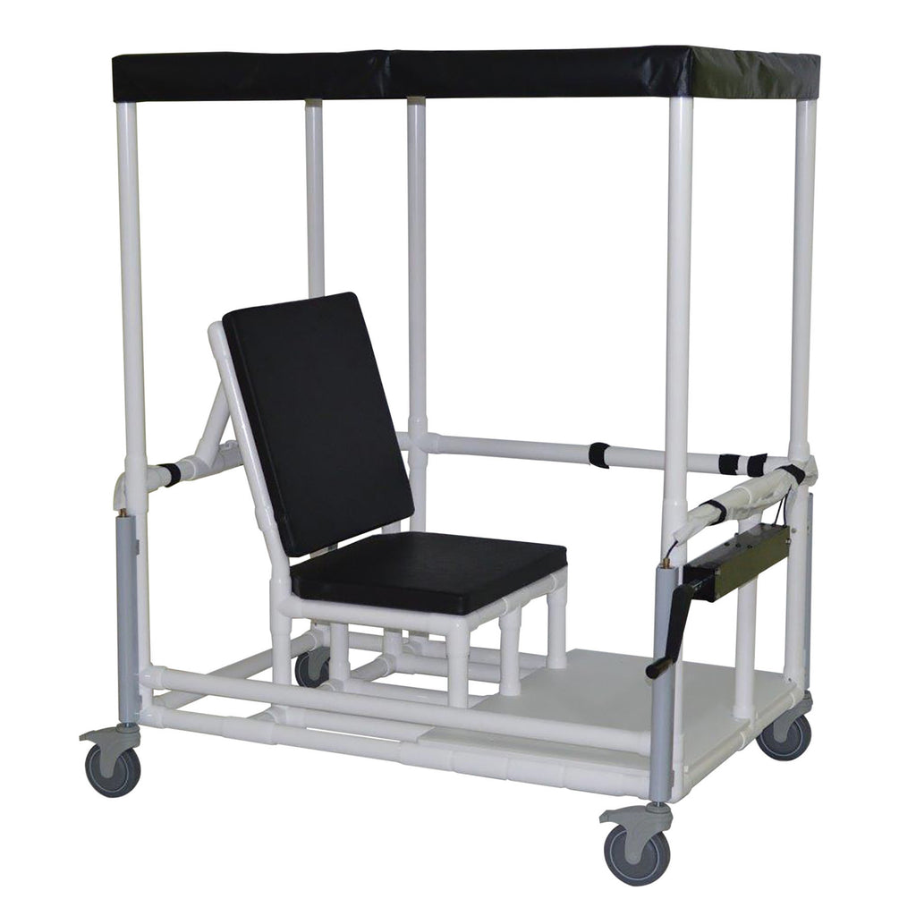 MJM Adjustable Height Therapy Car for Patient Transport, 450 lb Capacity