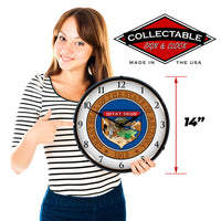 Arizona State Seal 14" LED Wall Clock