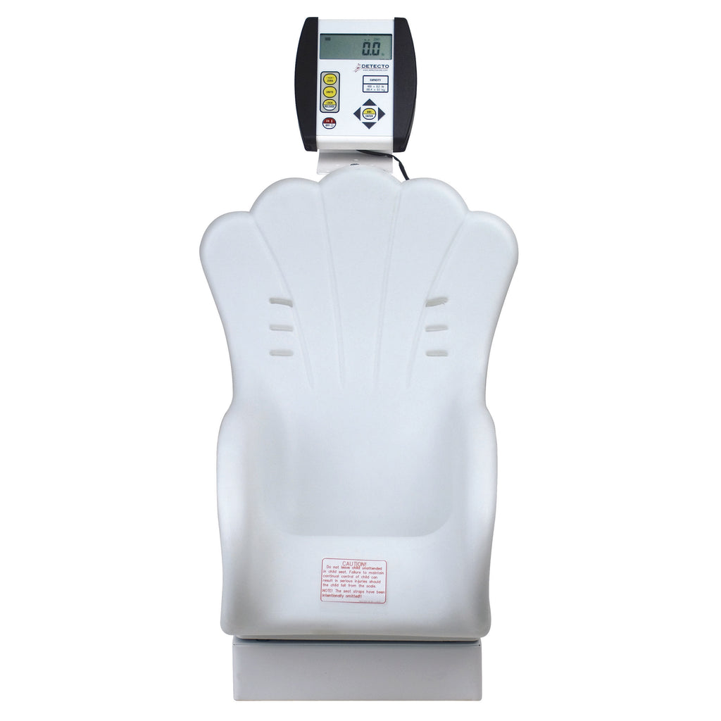 Detecto 8432-CH Digital Pediatric Scale | Inclined Toddler Seat & High Precision