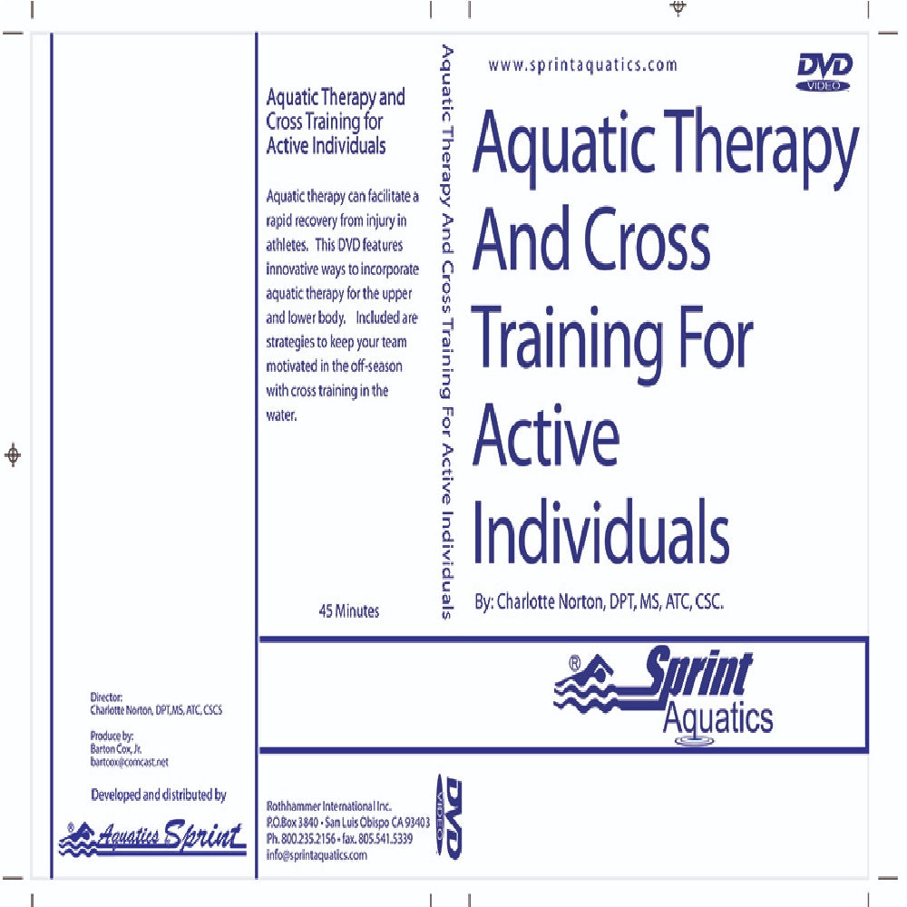 Sprint Aquatics Therapy Cross Training DVD for Aquatic Rehabilitation