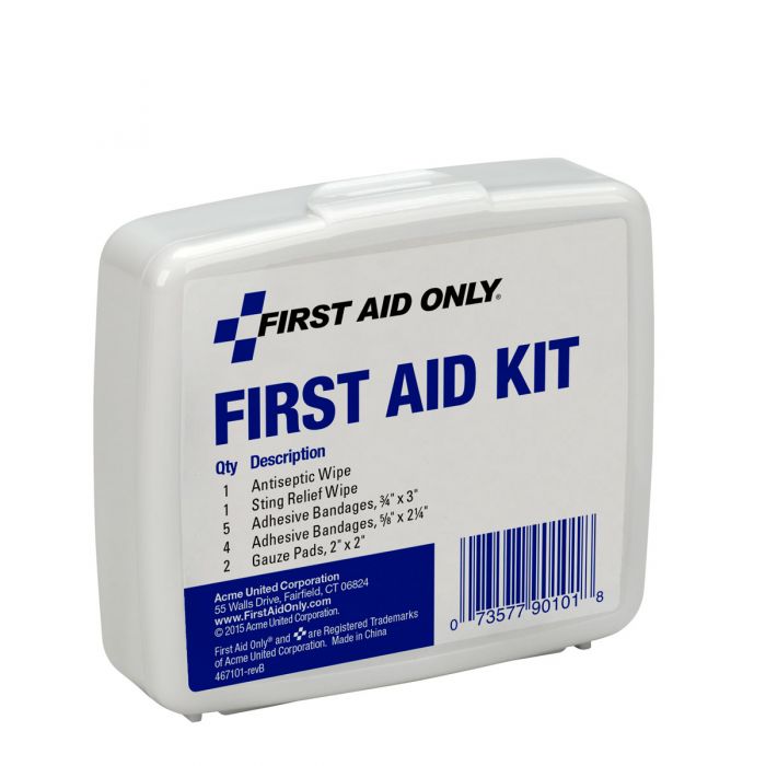 First Aid Only 13 Piece Personal First Aid Kit, Plastic Case