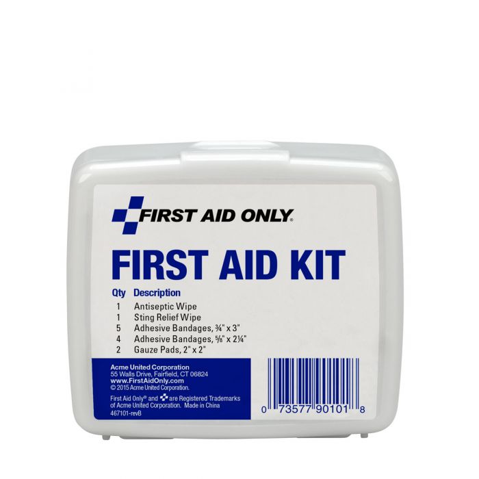 First Aid Only 13 Piece Personal First Aid Kit, Plastic Case
