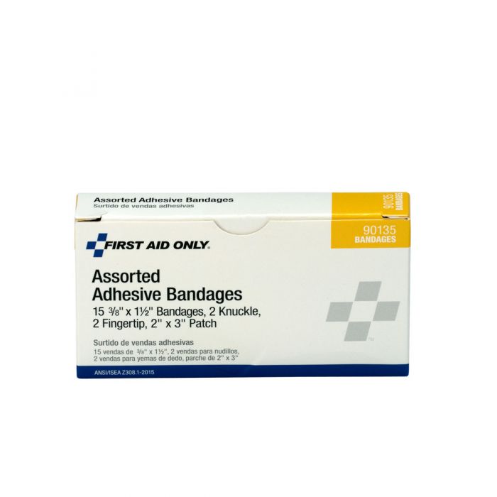 First Aid Only Plastic Adhesive Bandages | Assorted Sizes Comprehensive Wound Care, 20 Per Box