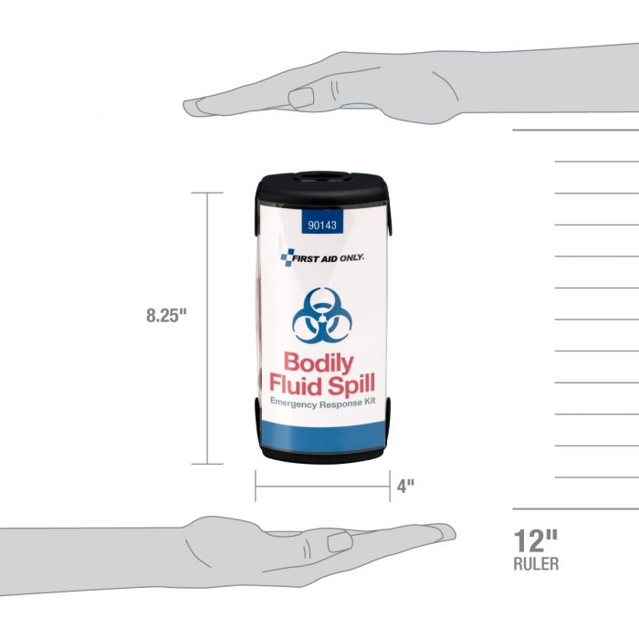 First Aid Only Bodily Fluid Spill Emergency Response Kit | 20 Piece OSHA Compliant Station