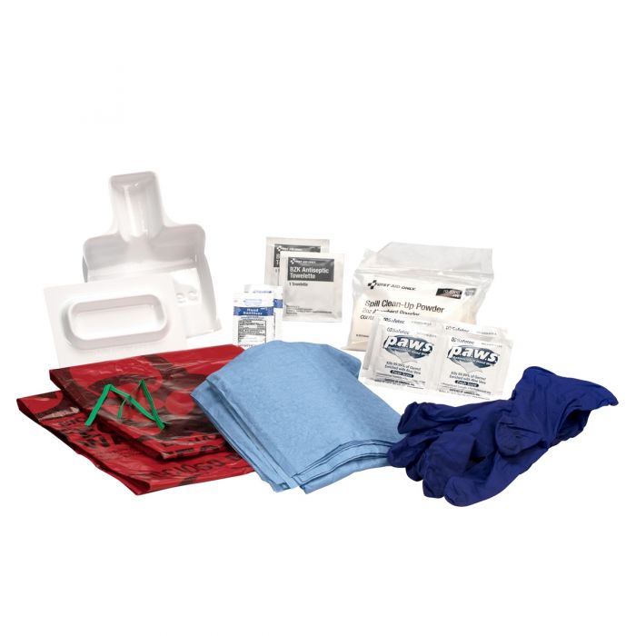 First Aid Only Bodily Fluid Spill Emergency Response Kit | 20 Piece OSHA Compliant Station