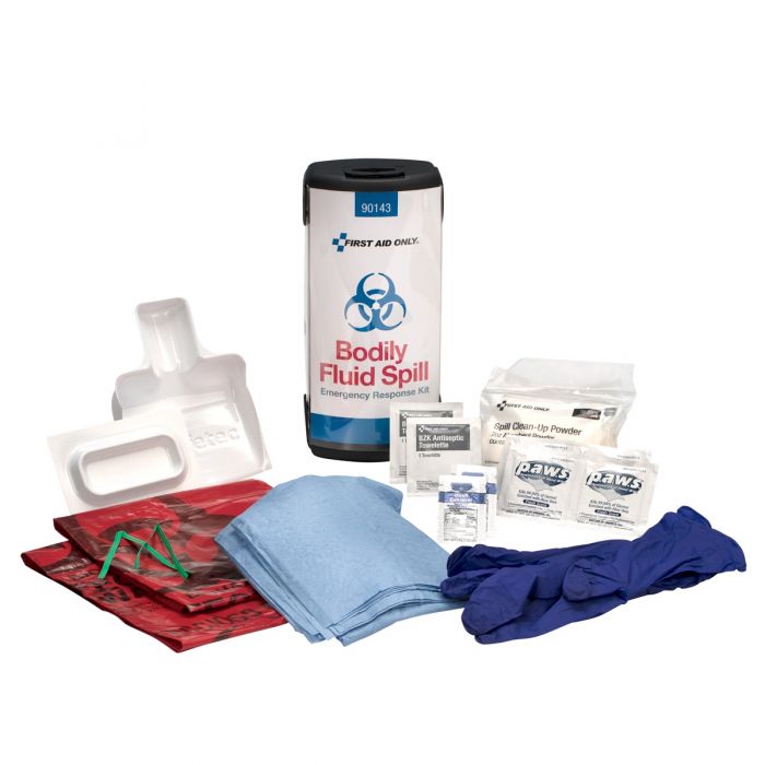 First Aid Only Bodily Fluid Spill Emergency Response Kit | 20 Piece OSHA Compliant Station