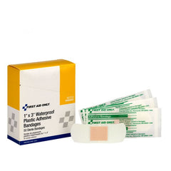 First Aid Only 1" x 3" Waterproof Bandages, 50 Per Box