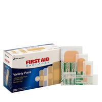 First Aid Only Sheer & Clear Bandage Variety Pack, Assorted Sizes, 280 Per Box(Pack of 50)