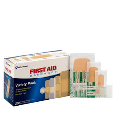 First Aid Only Sheer & Clear Bandage Variety Pack, Assorted Sizes, 280 Per Box