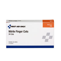 First Aid Only Nitrile Finger Cots, 24 Per Box(Pack of 75)